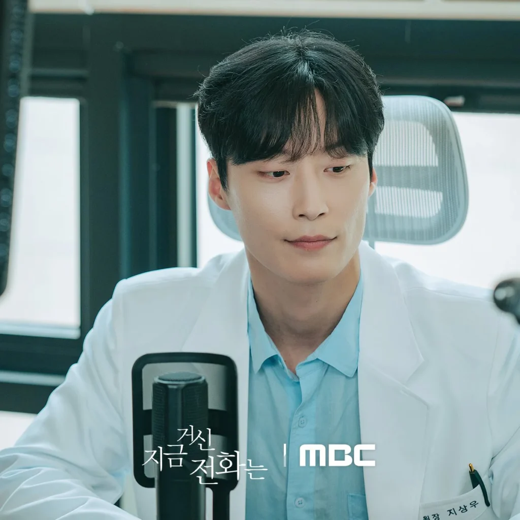 Heo Nam-joon as Ji Sang-woo, deep in thought