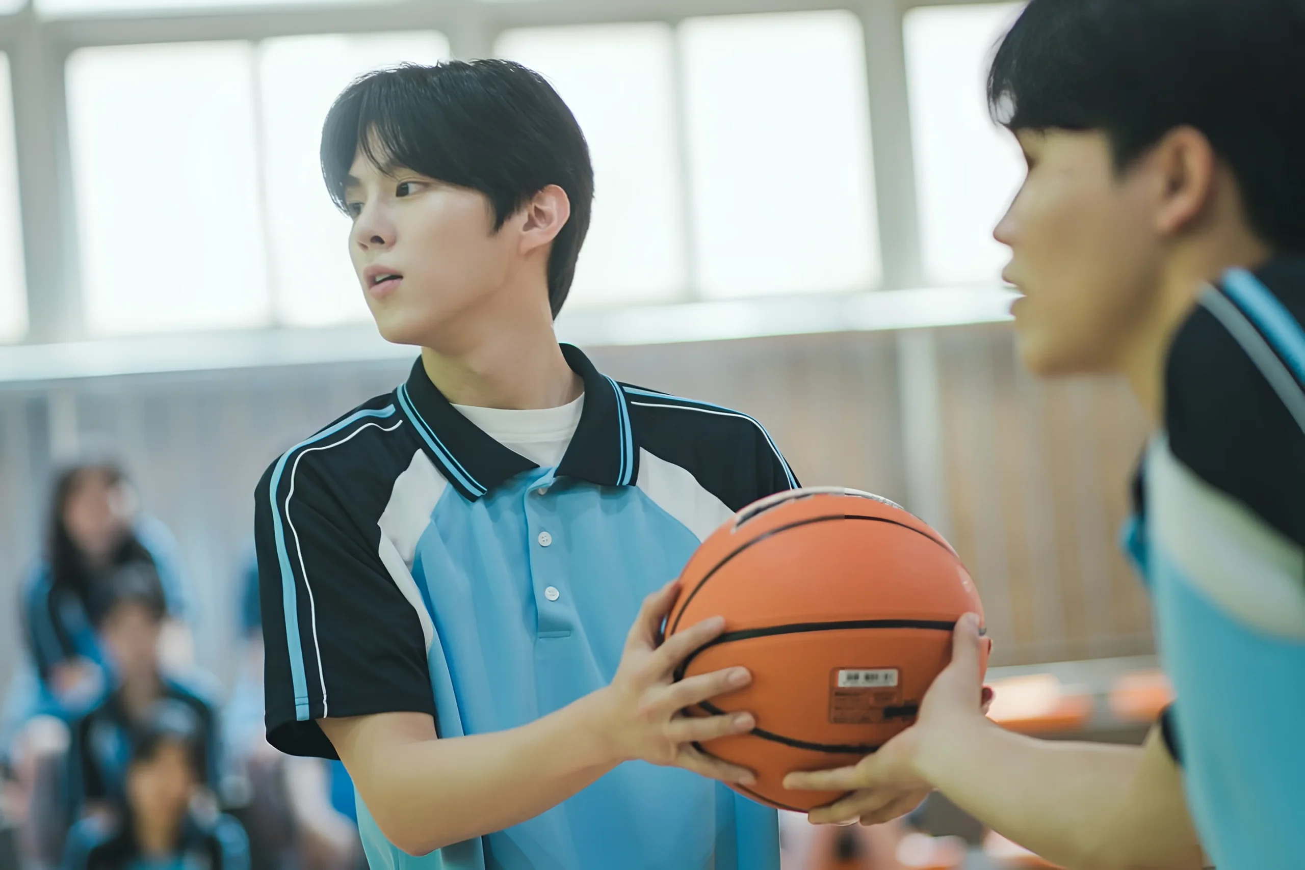 Kim Woo-seok playing basketball